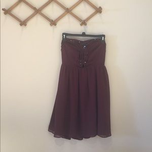 Lauren Conrad maroon cocktail dress