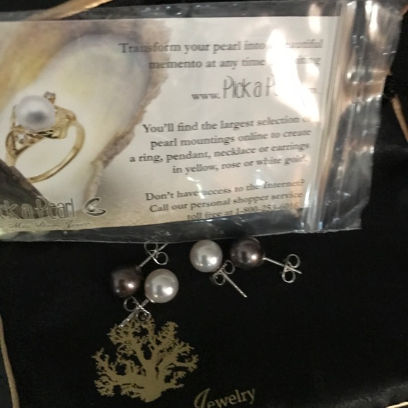 Maui divers authentic pearl earrings - Picture 2 of 2