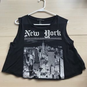 Forever 21 graphic crop top