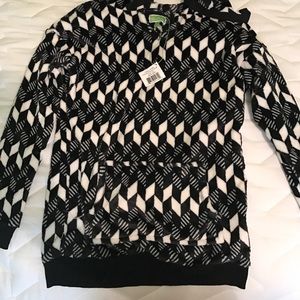 Vera Bradley Black and white Fleece hoodie