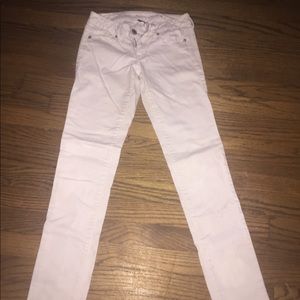 American Eagle White Skinny Jeans