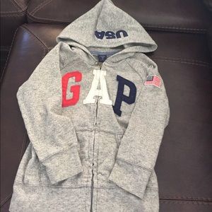 Gap zipper hoodie
