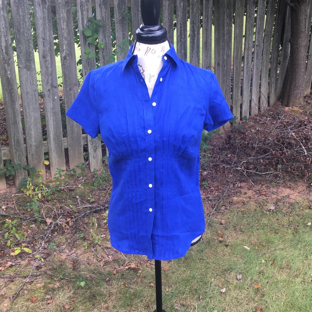 RALPH LAUREN Cobalt Blue Top