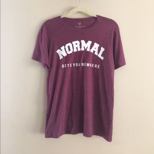 Burgundy/Maroon Slogan T-Shirt