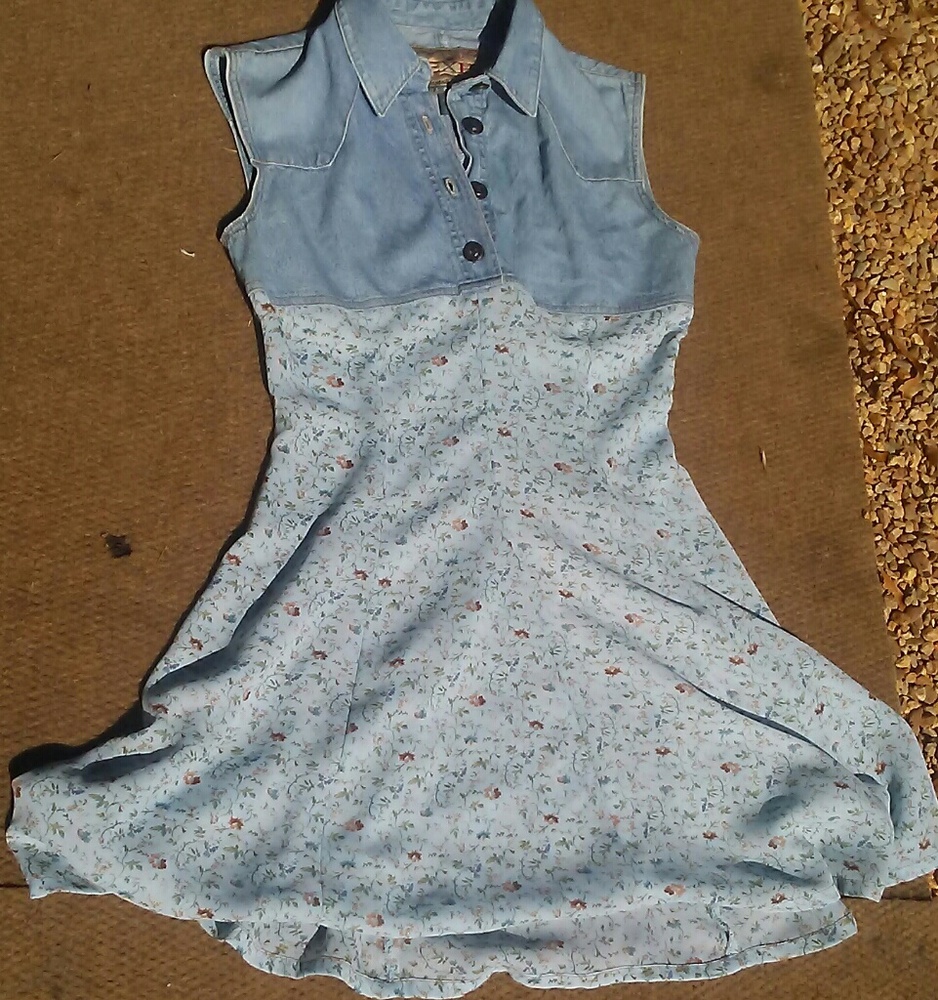 Jean floral dress