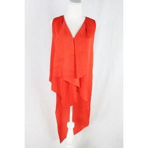 BCBGMaxAzria Orange Sleeveless Top Sz XS