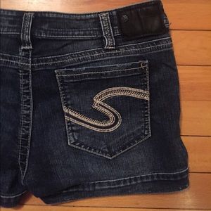 Women's Silver jean shorts size 32