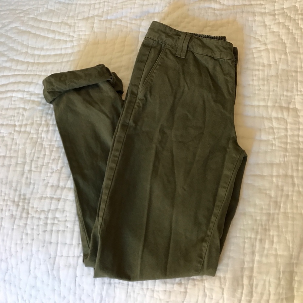 Madewell Olive Army Green Trouser Chino Pants
