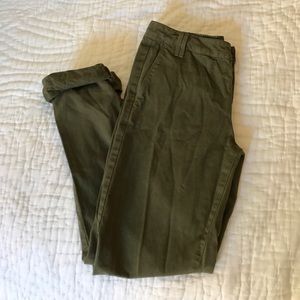 Madewell Olive Army Green Trouser Chino Pants