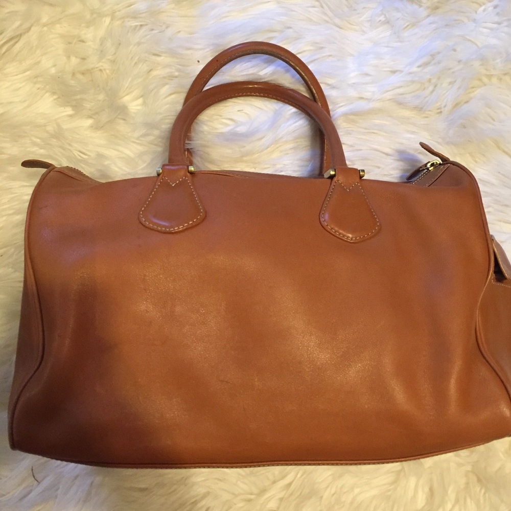 J. Crew tan leather purse
