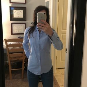 Ralph Lauren blue size 4 super slim fit button up