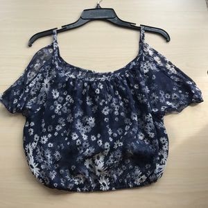 Hollister off the shoulder crop top