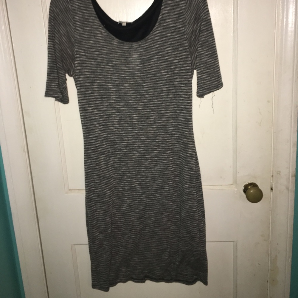 striped body dress