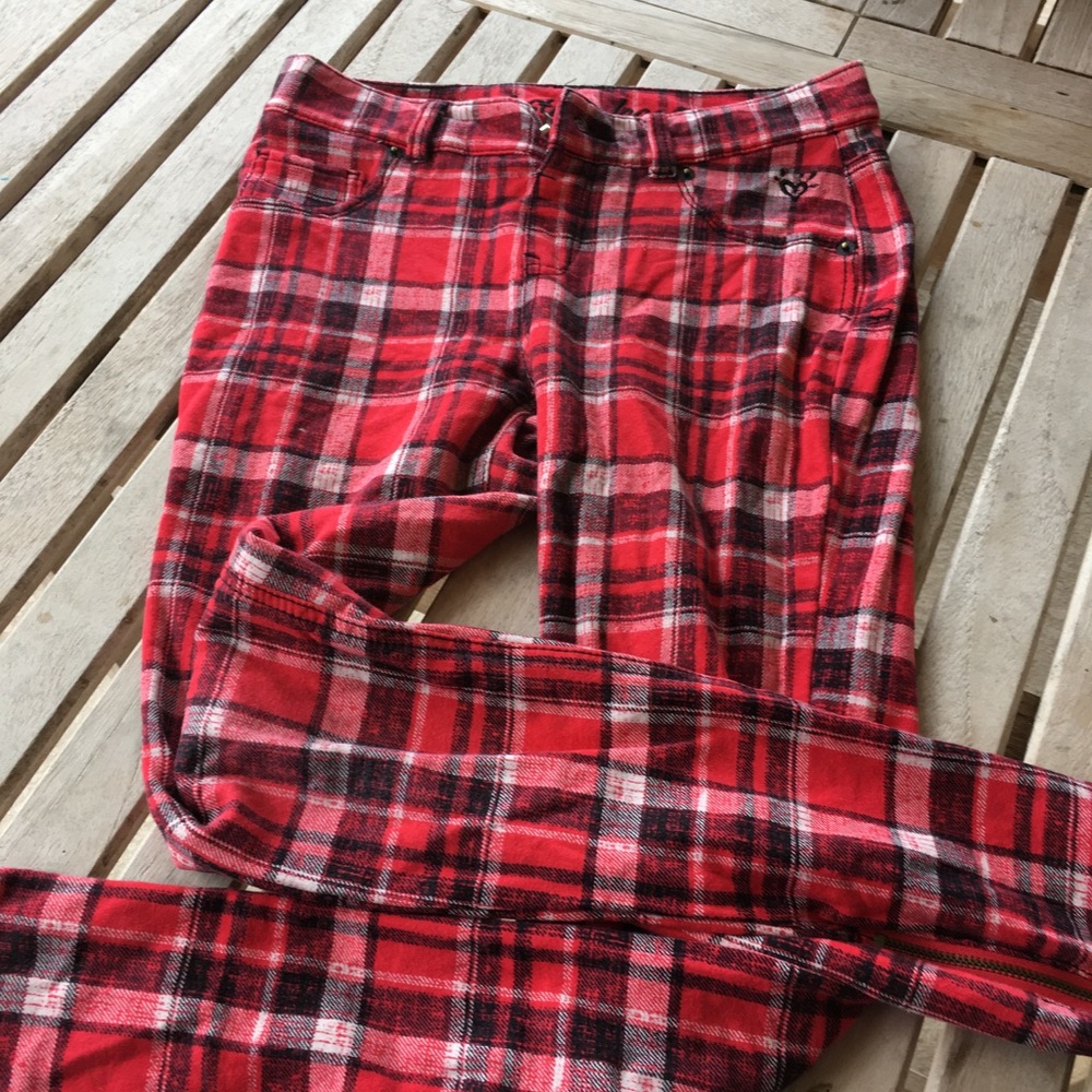 Justice flannel jeggings