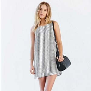 UO Lucca Couture Windowpane Shift Dress