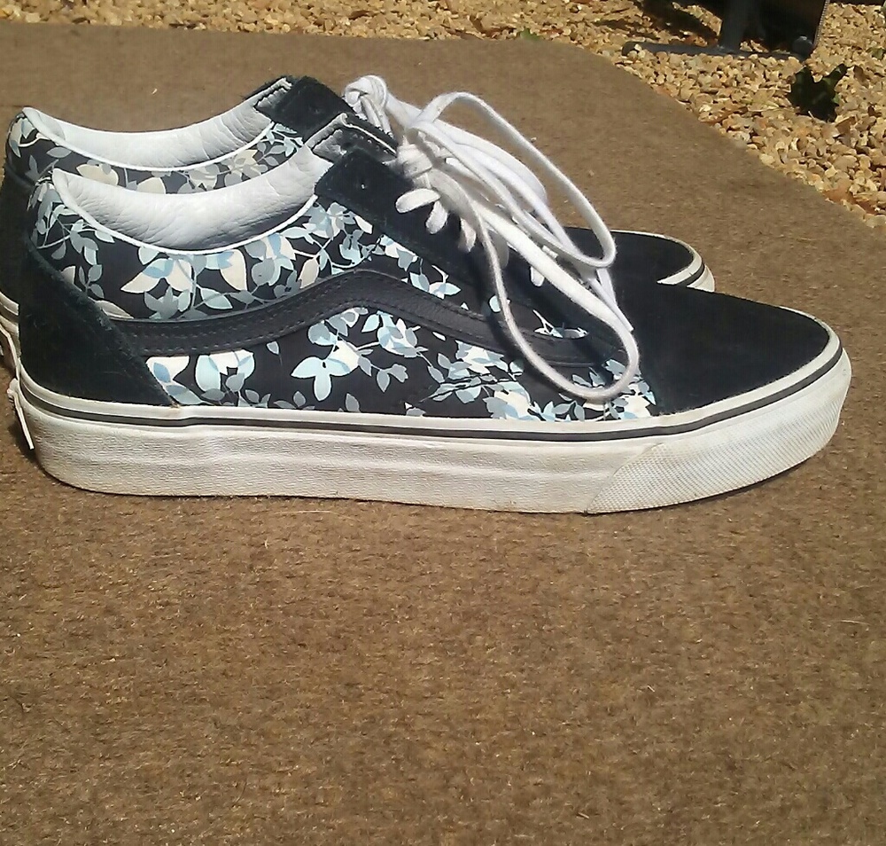 Floral vans sneakers