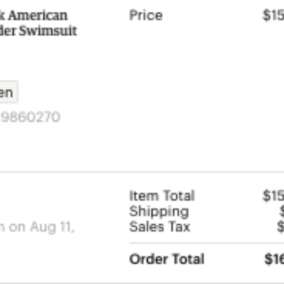 Crystallized Black Nylon Tricot Swimsuit - Picture 8 of 8