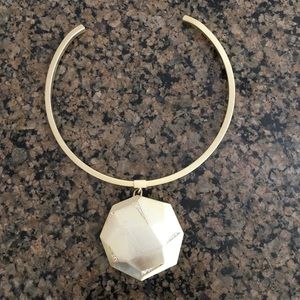 Kendra Scott octagon gold choker necklace