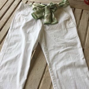 Talbots white capris