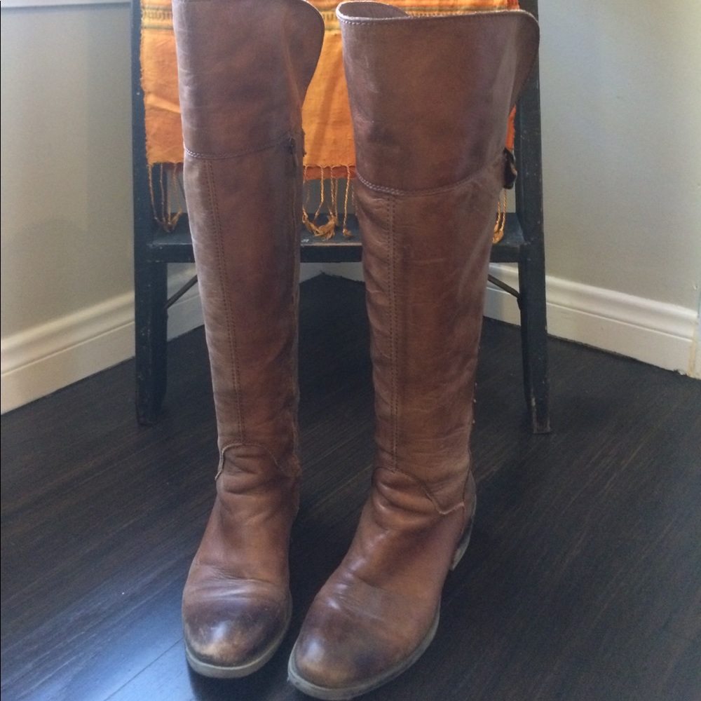 Vince Camuto leather knee high boots