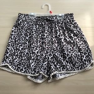 Cheetah print shorts