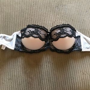 F21 pink and black bra