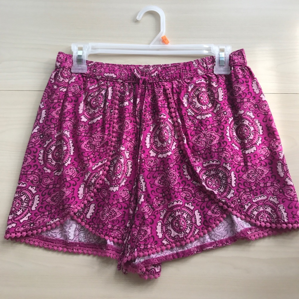 Pink printed Hollister shorts