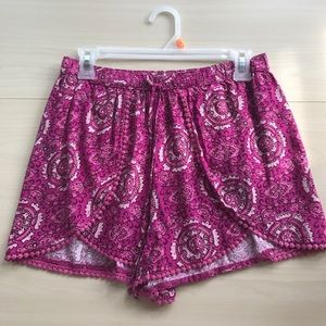 Pink printed Hollister shorts