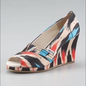 TOMS wedge heels. Size 7.5