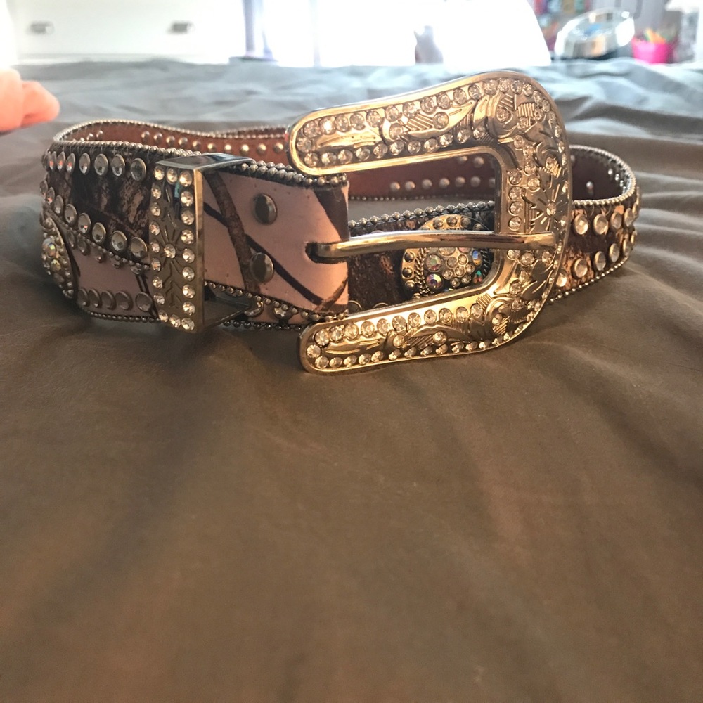 Blazin Roxx bling pink camo belt