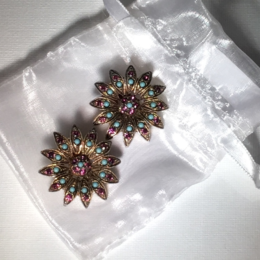🗝70’s Vintage 🗝Crystal Earrings✨