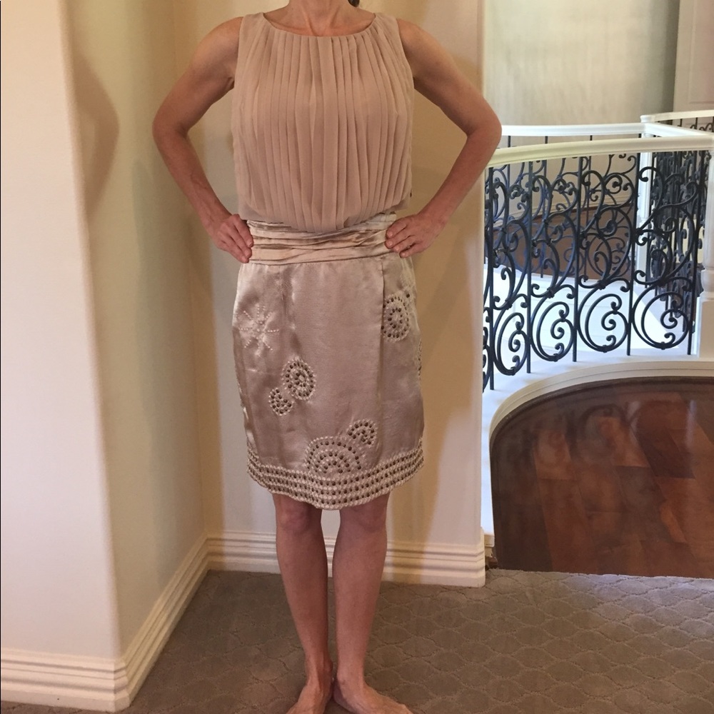 NWT Vince Camuto. Taupe dress with metal studs