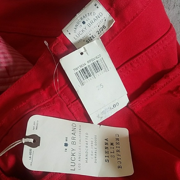 NEW LUCKY BRAND  BOYFRIEND DISTRESSED JEAN 2/26 - Picture 4 of 8