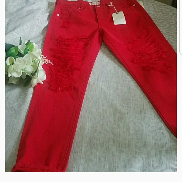 NEW LUCKY BRAND  BOYFRIEND DISTRESSED JEAN 2/26 - Picture 2 of 8