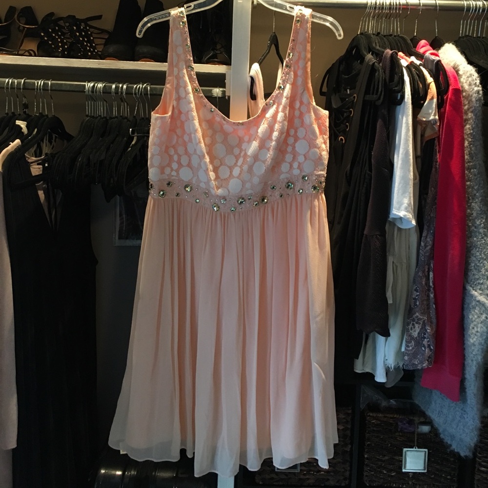 Pink cocktail dress