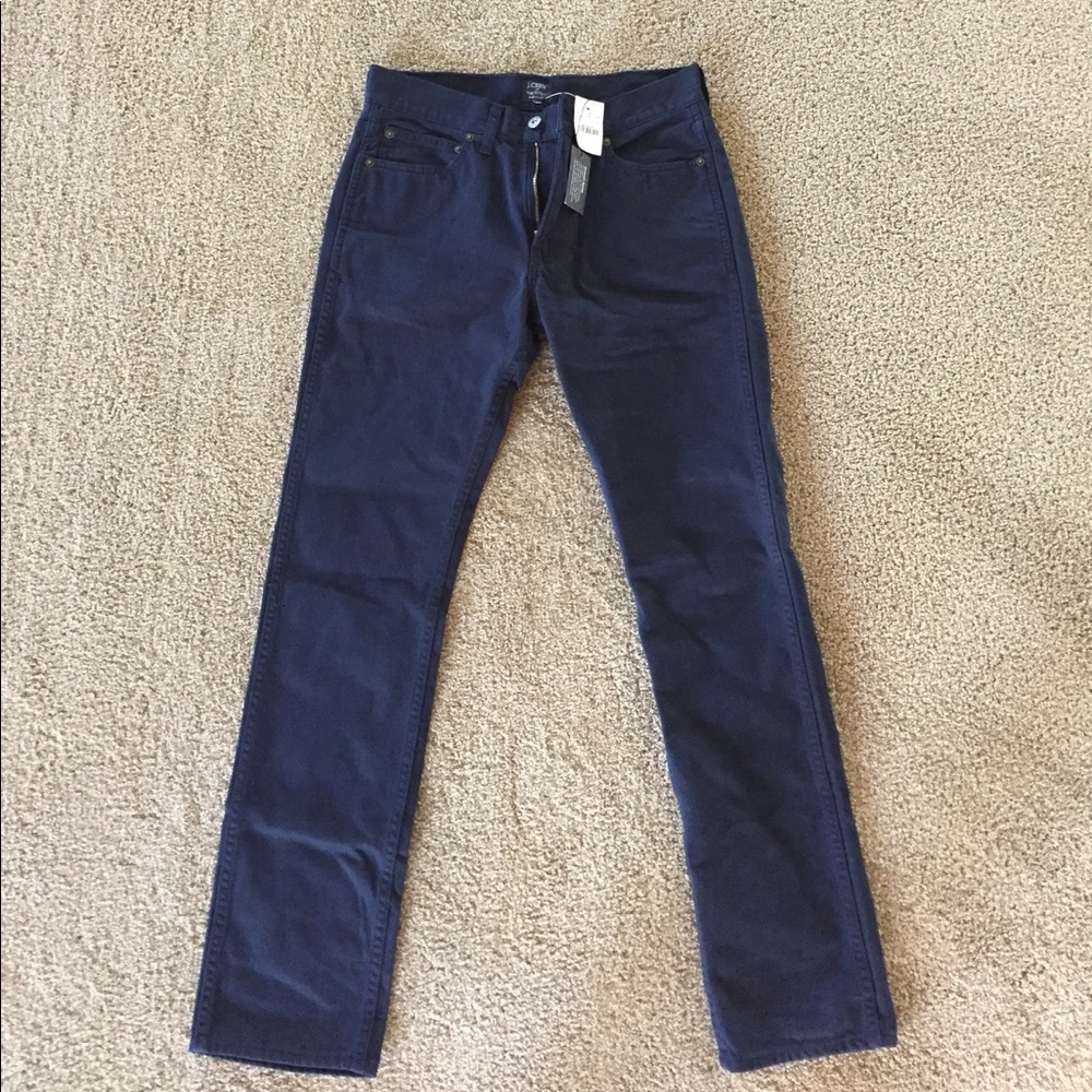 J crew navy Sutton garment-dyed jeans