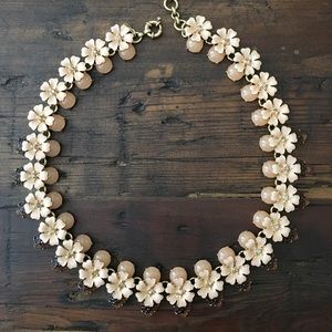 J.crew blush color floral necklace