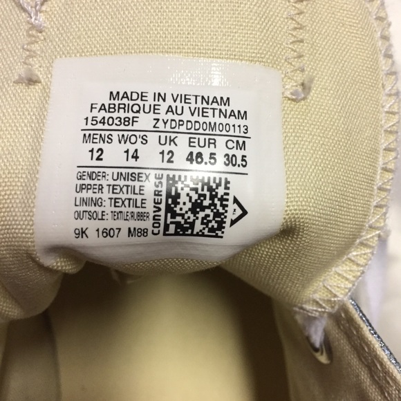 ⭐️HP⭐️ NWT Metallic Unisex Chuck Taylor Converse - Picture 3 of 7