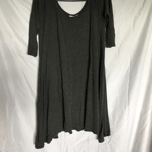 Gray flowy dress