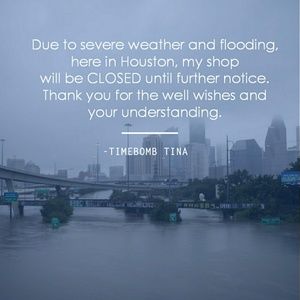 Shop CLOSED due to severe weather and flooding