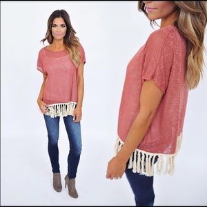 Lightweight Fringe sweater