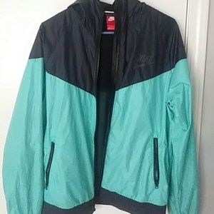 NWOT Navy/teal Athletic jacket
