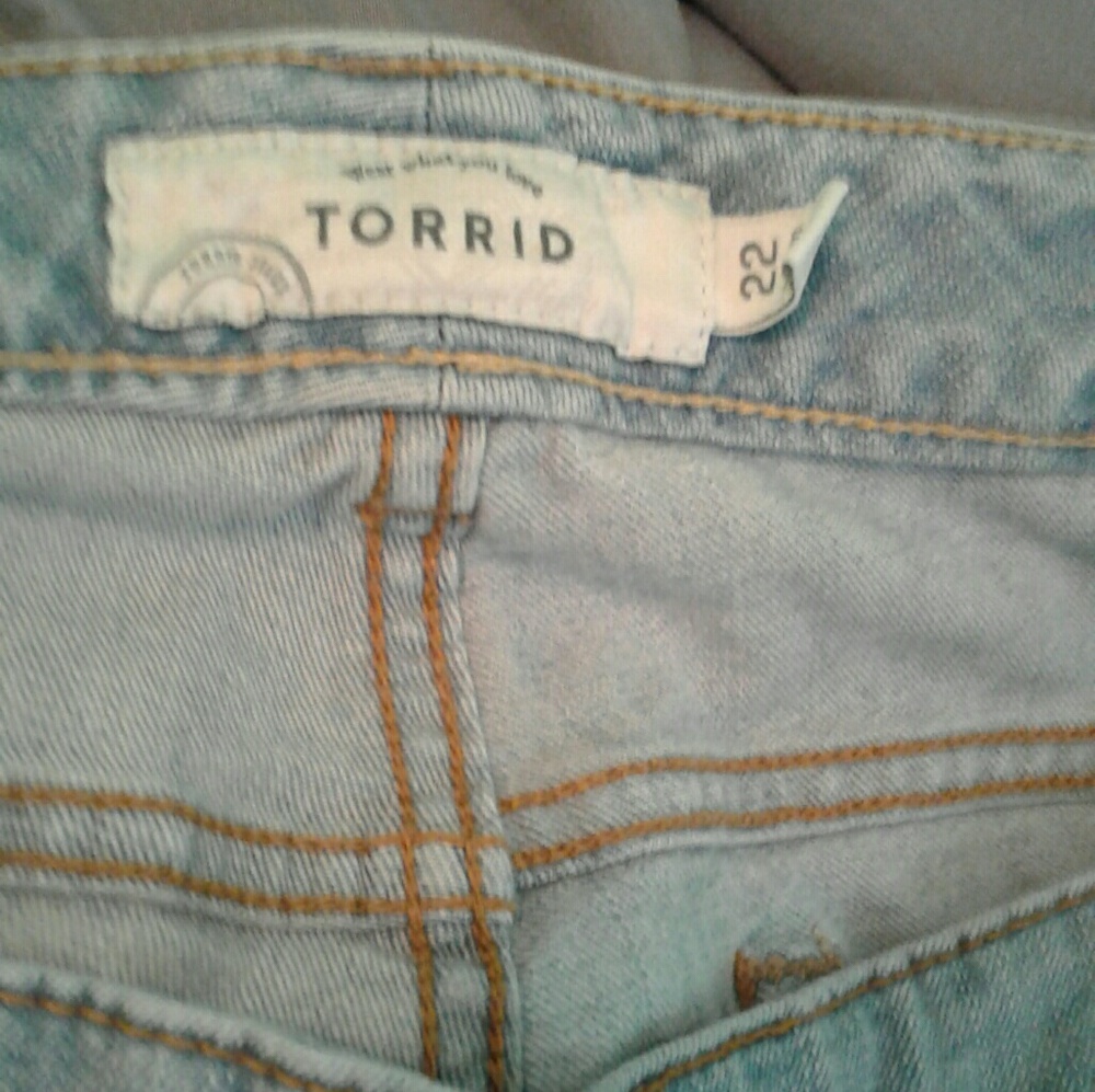 Plus size torrid crop jeans