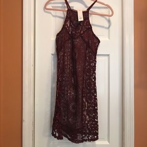 Francesca's wine colored dress!
