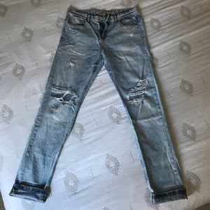 ❗️SOLD❗️ZARA distressed boyfriend fit jeans