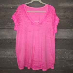 Neon Pink Free People Top