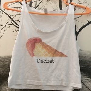 Cute icecream crop top