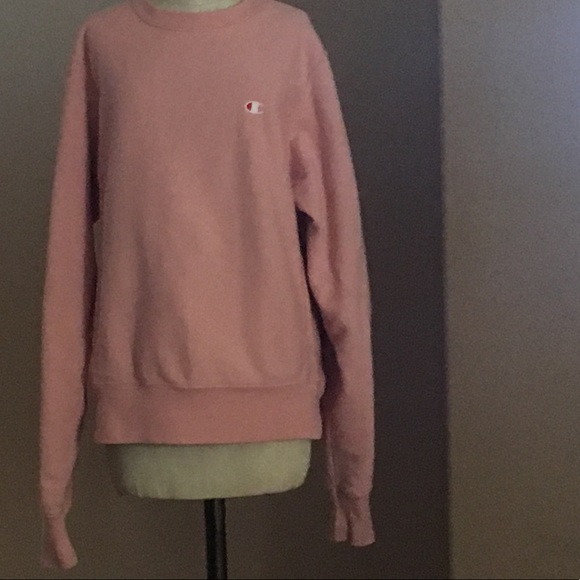 SOLD vtg baby pink CHAMPION sweatshirt - Picture 2 of 6