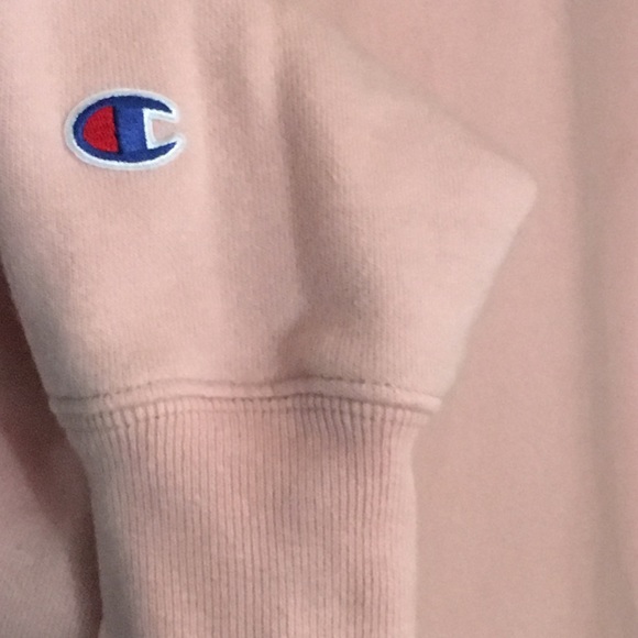 SOLD vtg baby pink CHAMPION sweatshirt - Picture 3 of 6