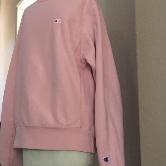 SOLD vtg baby pink CHAMPION sweatshirt - Picture 4 of 6